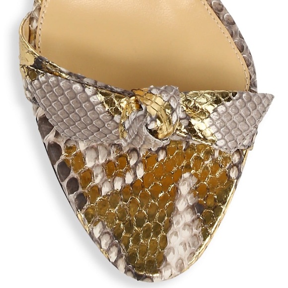 Alexandre Birman Clarita Python Wave-heel Sandals - Picture 10 of 13
